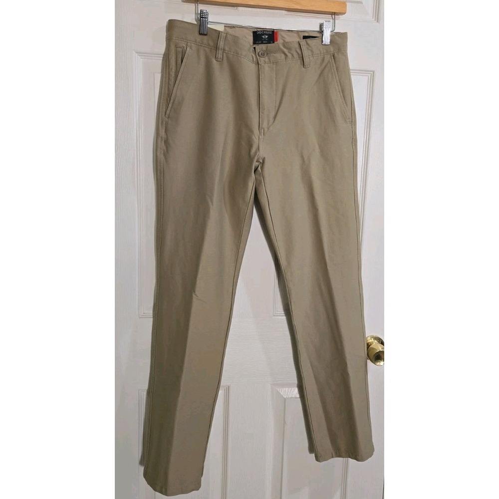 Dockers Comfort Knit Chino 30x32 Slim Fit Mens Pants 360 Knit Security Pocket